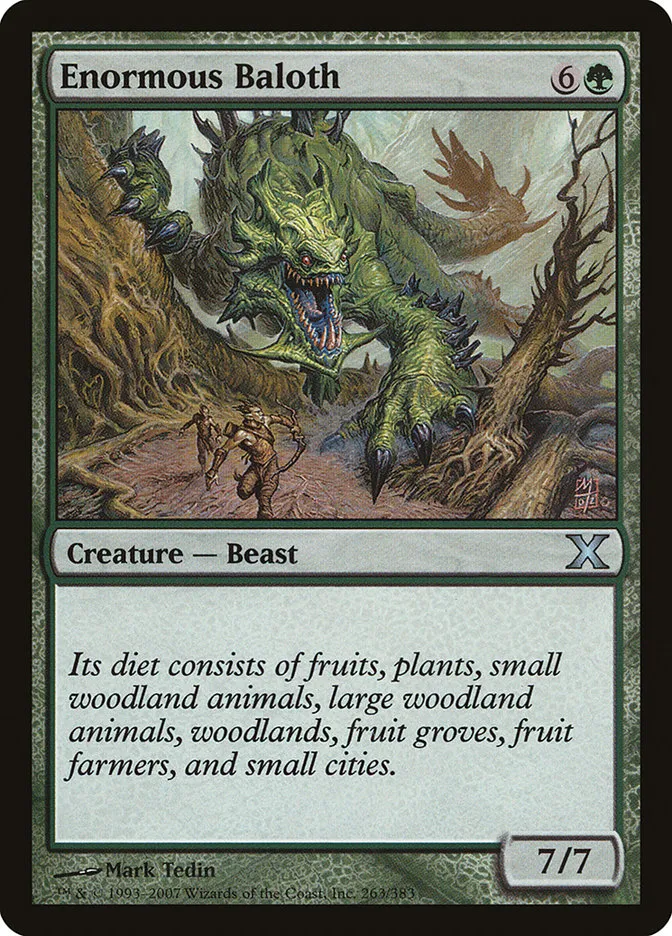 2007 Tenth Edition Enormous Baloth uncommon #263 uncommon card image