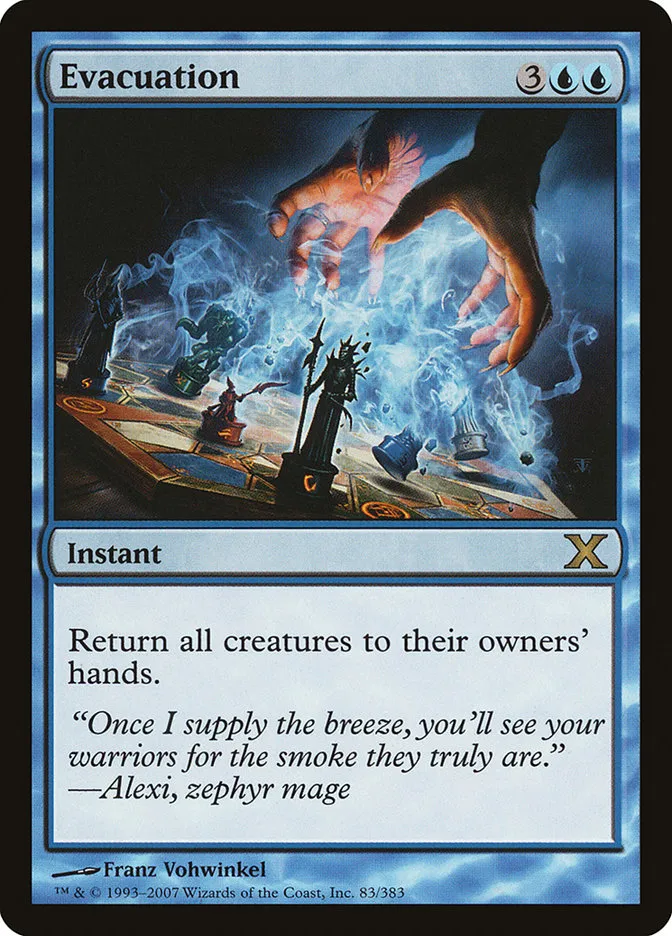 2007 Tenth Edition Evacuation rare #83 rare card image