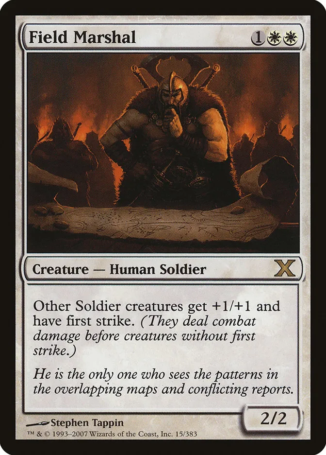 2007 Tenth Edition Field Marshal #15 rare card image