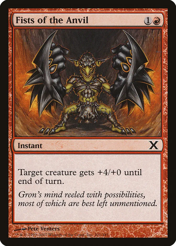 2007 Tenth Edition Fists of the Anvil #201 common card image