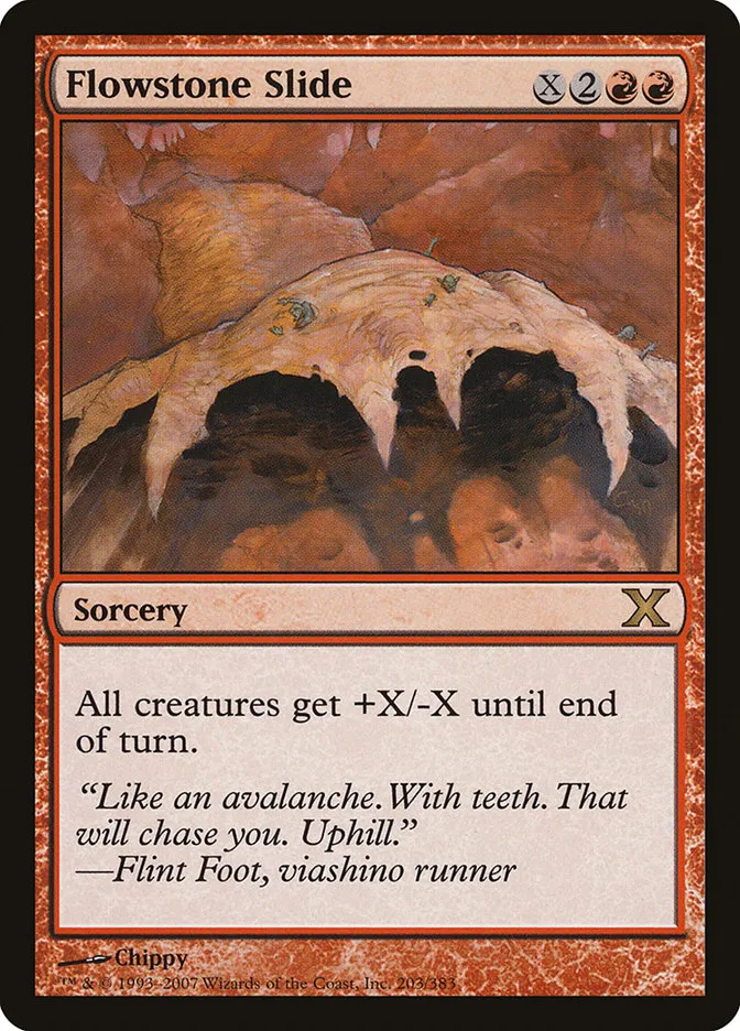 2007 Tenth Edition Flowstone Slide #203 rare card image