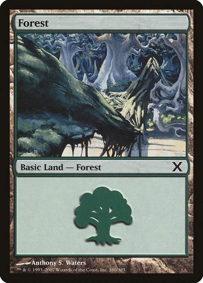 2007 Tenth Edition Forest common #380 common card image