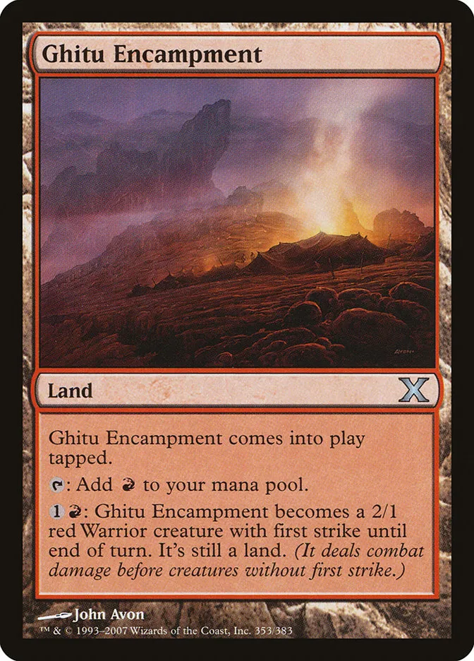 2007 Tenth Edition Ghitu Encampment #353 uncommon card image