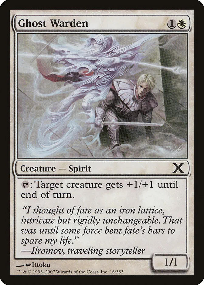 2007 Tenth Edition Ghost Warden common #16 common card image