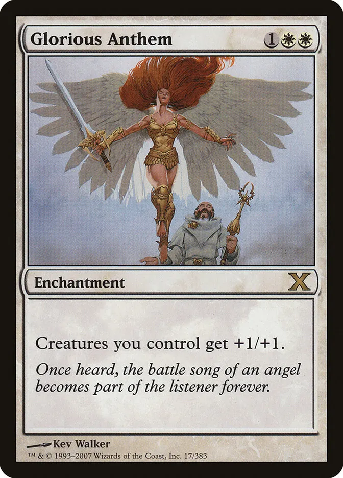 2007 Tenth Edition Glorious Anthem rare #17 rare card image