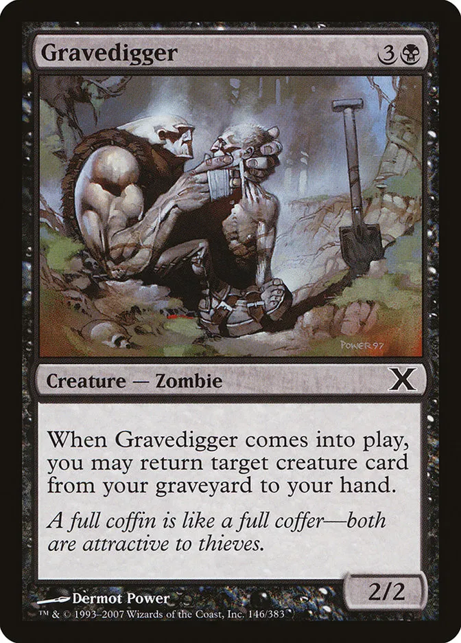 2007 Tenth Edition Gravedigger common #146 common card image