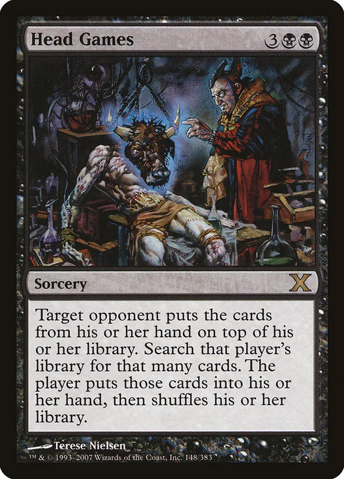 2007 Tenth Edition Head Games rare #148 rare card image