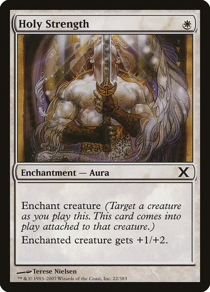 2007 Tenth Edition Holy Strength common #22 common card image