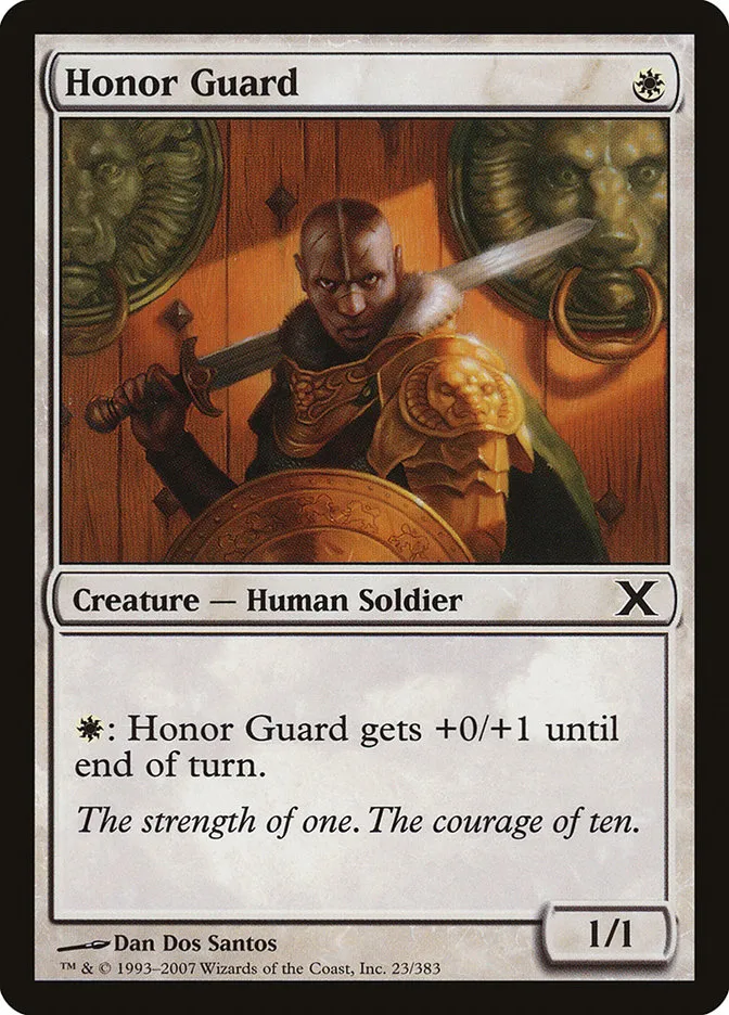 2007 Tenth Edition Honor Guard common #23 common card image