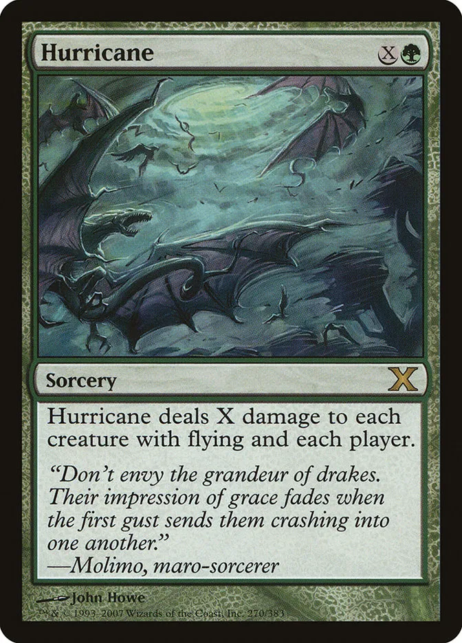2007 Tenth Edition Hurricane rare #270 rare card image