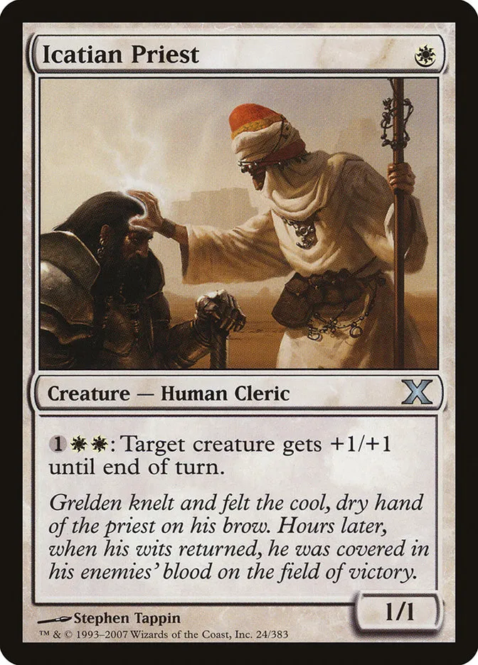 2007 Tenth Edition Icatian Priest #24 uncommon card image