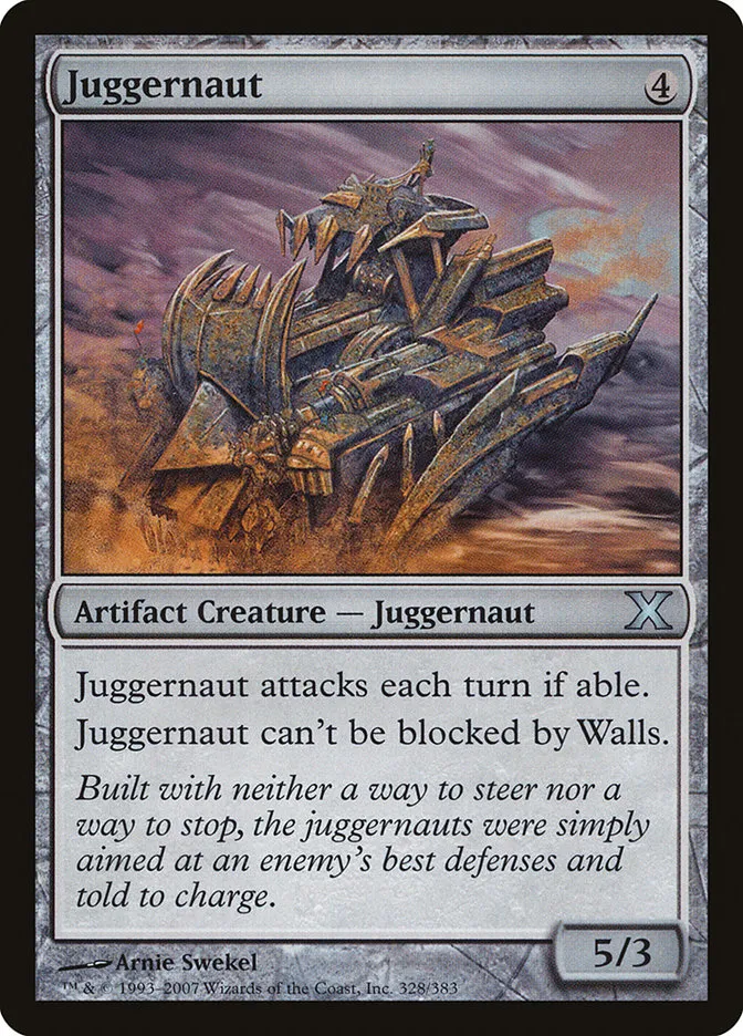 2007 Tenth Edition Juggernaut uncommon #328 uncommon card image