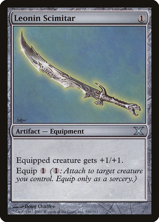 2007 Tenth Edition Leonin Scimitar uncommon #331 uncommon card image