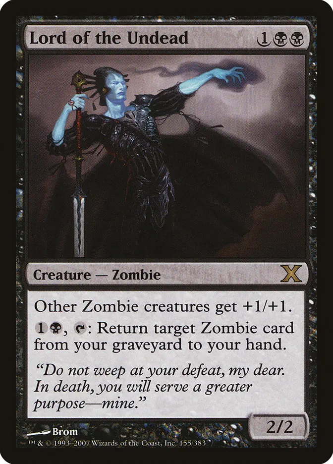 2007 Tenth Edition Lord of the Undead #155 rare card image