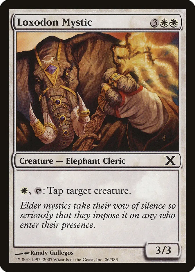 2007 Tenth Edition Loxodon Mystic #26 common card image