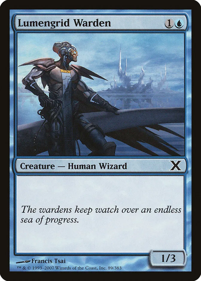 2007 Tenth Edition Lumengrid Warden common #89 common card image
