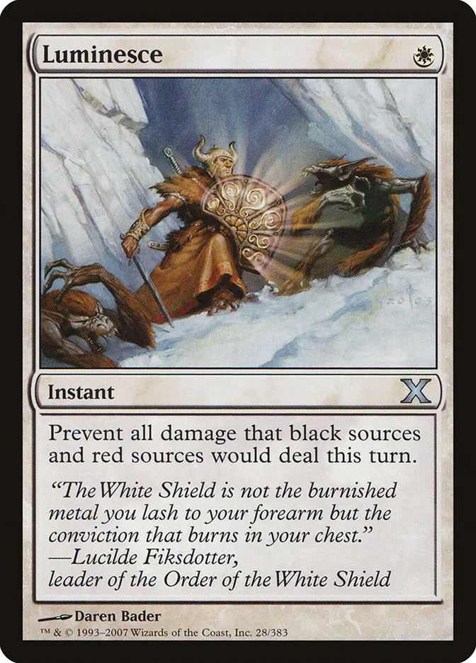 2007 Tenth Edition Luminesce uncommon #28 uncommon card image