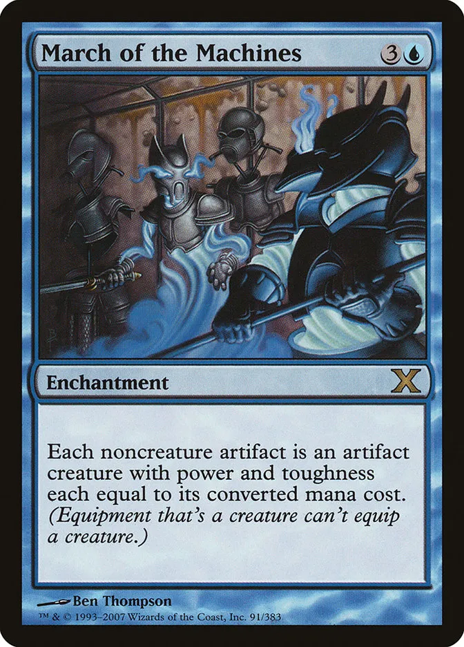 2007 Tenth Edition March of the Machines #91 rare card image