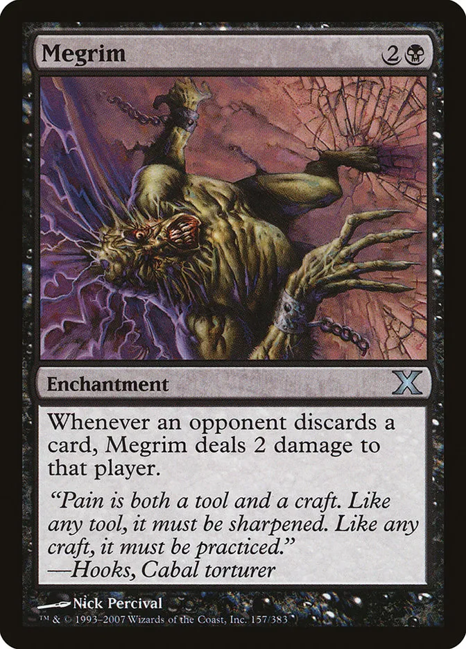 2007 Tenth Edition Megrim uncommon #157 uncommon card image