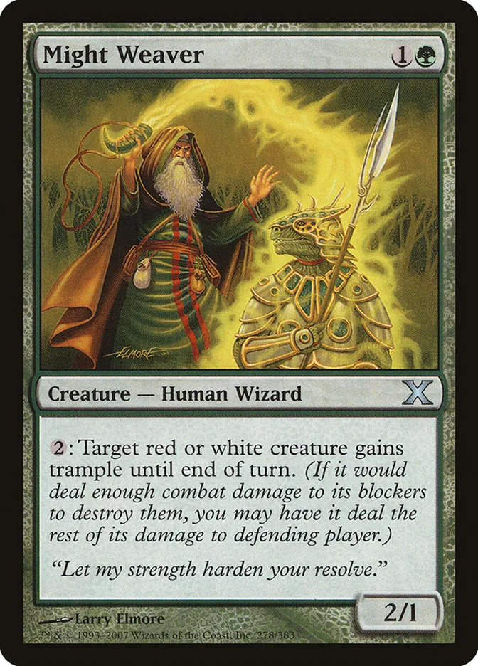 2007 Tenth Edition Might Weaver uncommon #278 uncommon card image