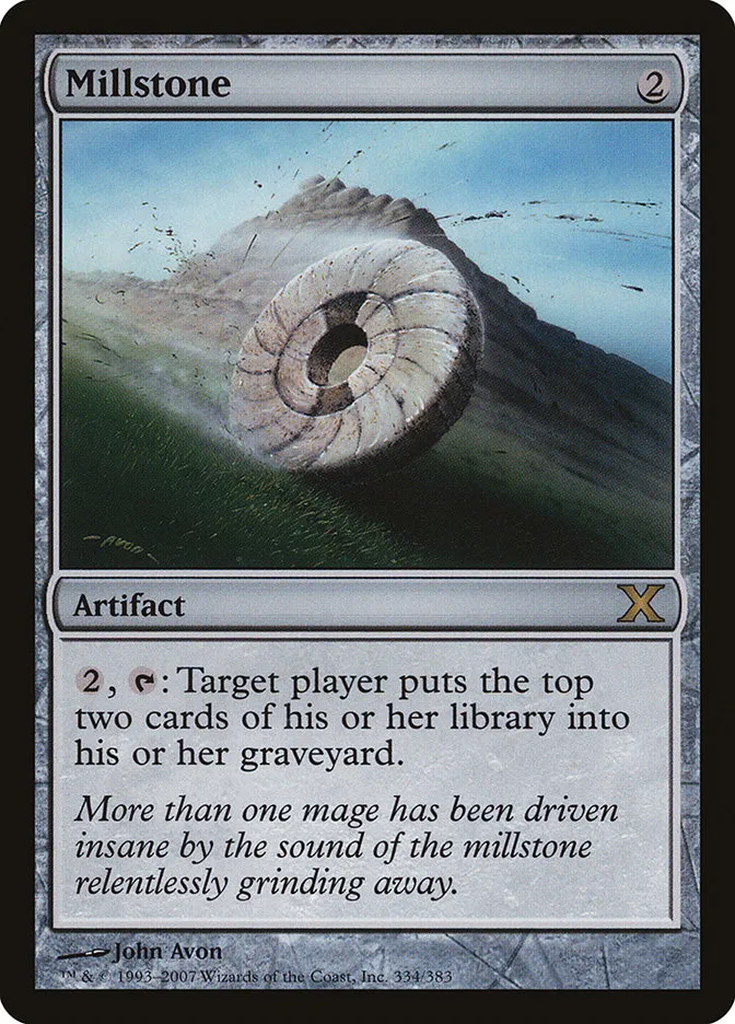 2007 Tenth Edition Millstone rare #334 rare card image
