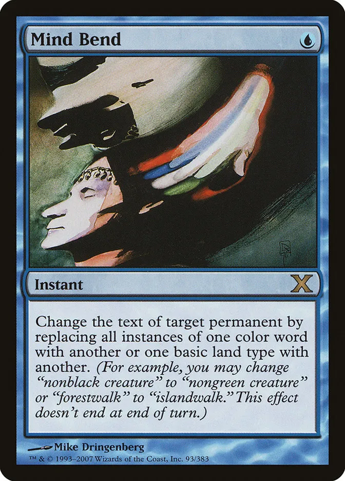 2007 Tenth Edition Mind Bend rare #93 rare card image