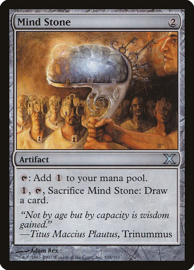 2007 Tenth Edition Mind Stone uncommon #335 uncommon card image
