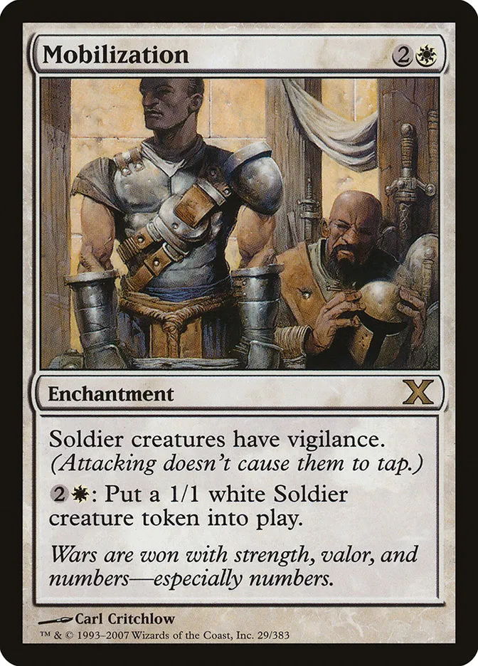 2007 Tenth Edition Mobilization rare #29 rare card image