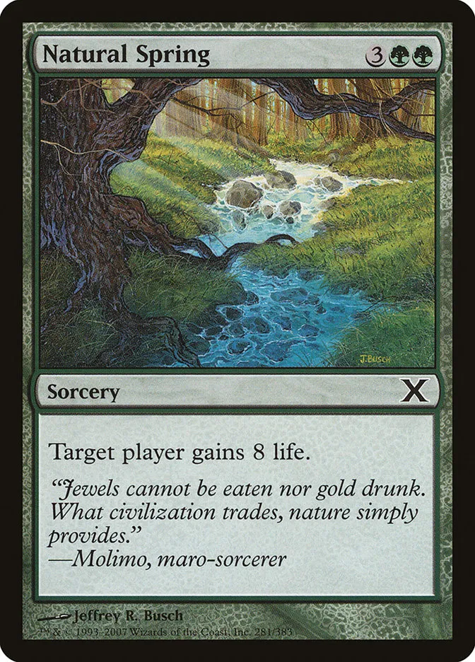 2007 Tenth Edition Natural Spring common #281 common card image