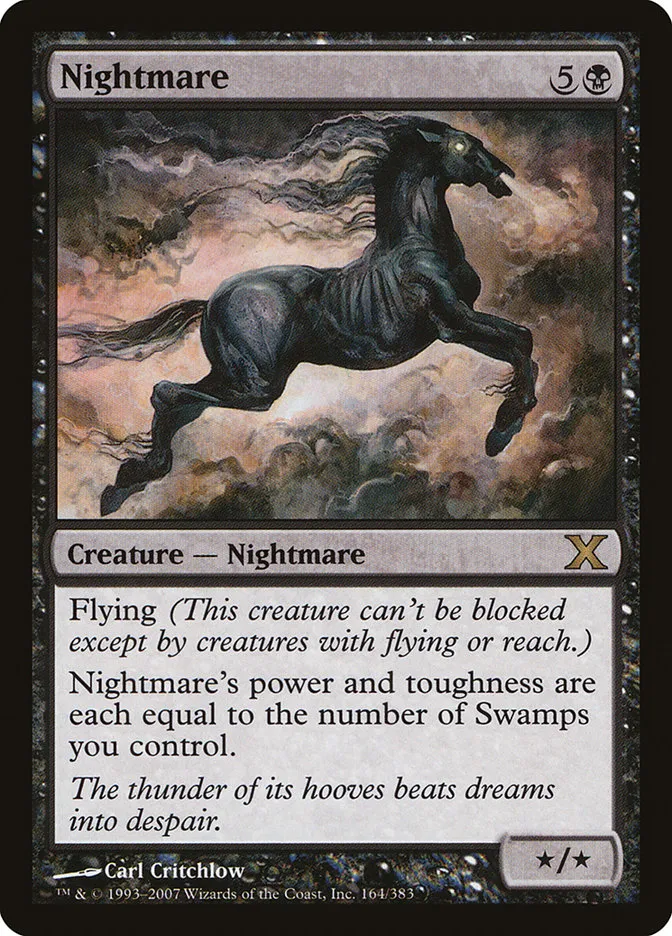 2007 Tenth Edition Nightmare #164 rare card image