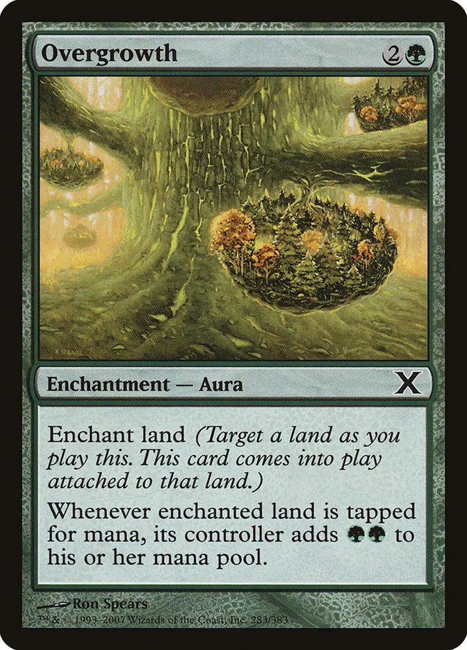 2007 Tenth Edition Overgrowth common #283 common card image