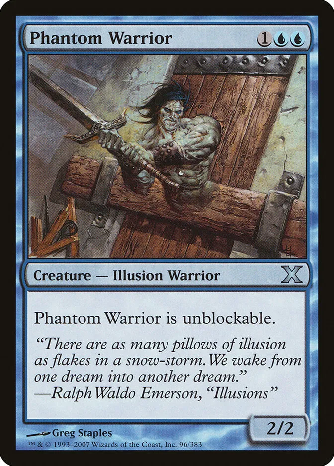 2007 Tenth Edition Phantom Warrior uncommon #96 uncommon card image