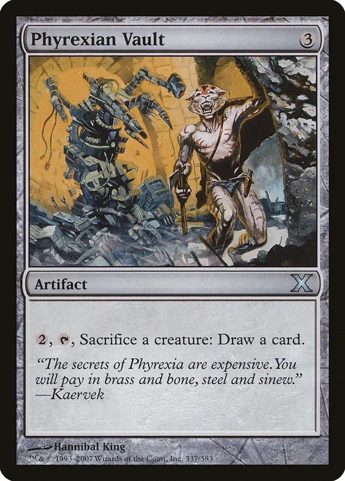 2007 Tenth Edition Phyrexian Vault uncommon #337 uncommon card image