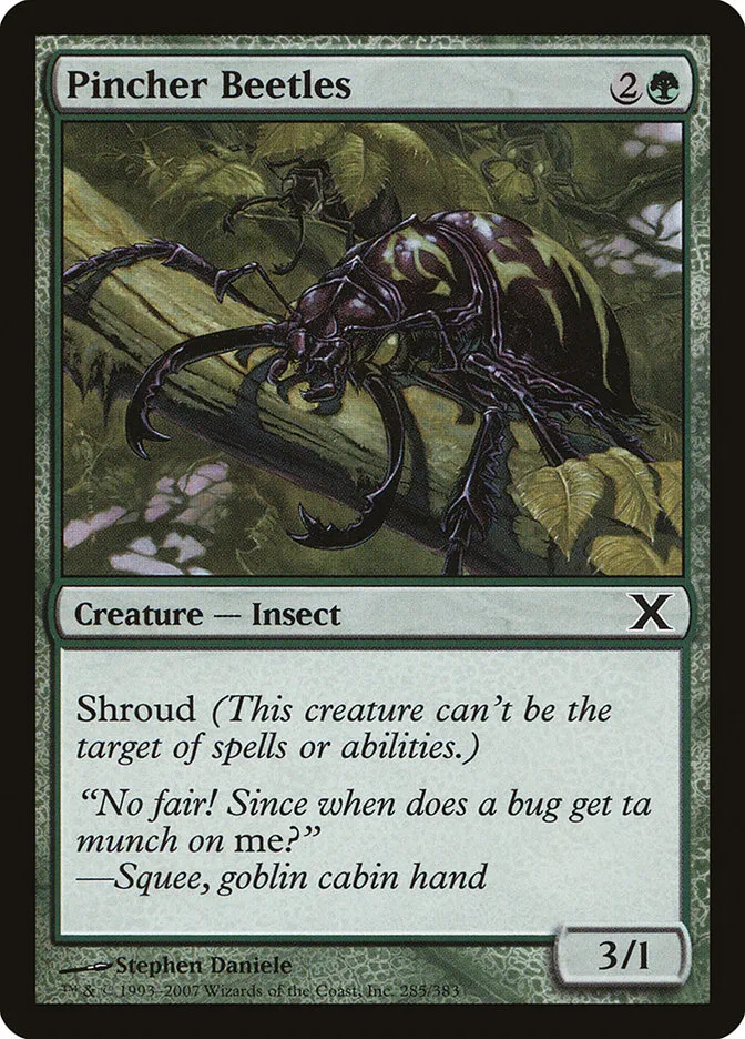 2007 Tenth Edition Pincher Beetles common #285 common card image