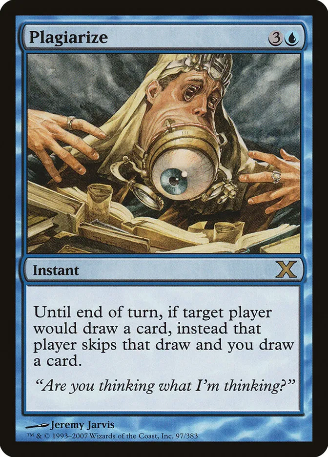 2007 Tenth Edition Plagiarize rare #97 rare card image