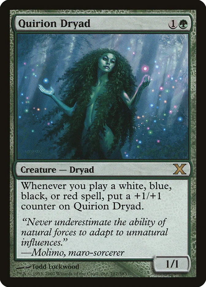 2007 Tenth Edition Quirion Dryad #287 rare card image