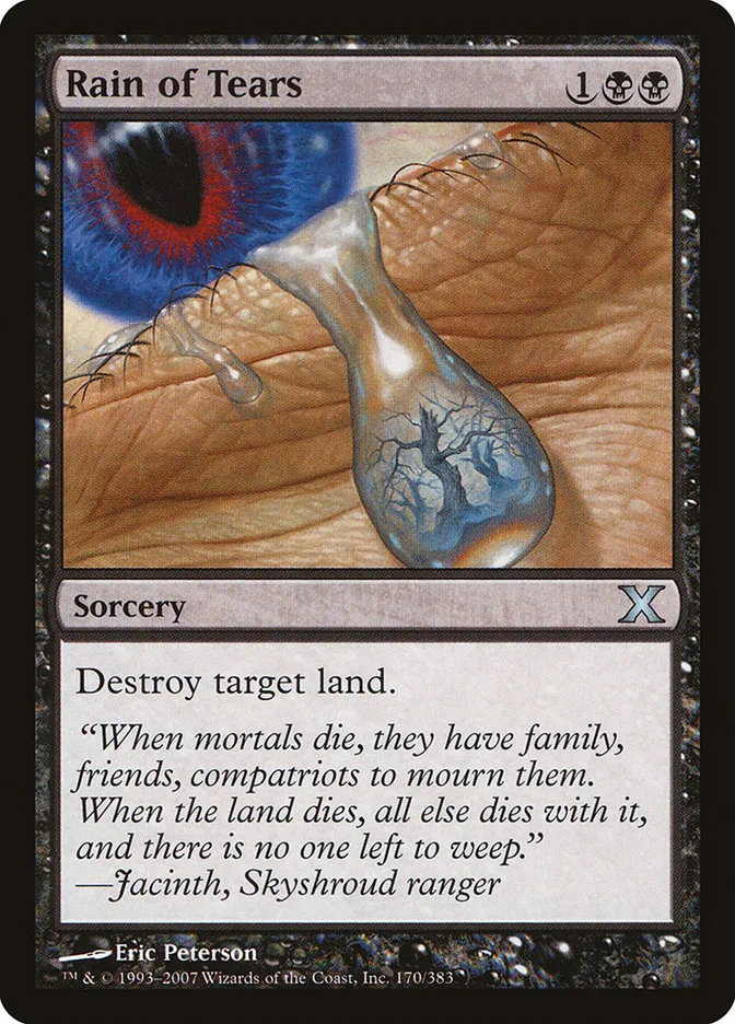 2007 Tenth Edition Rain of Tears #170 uncommon card image