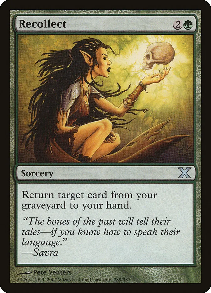 2007 Tenth Edition Recollect uncommon #289 uncommon card image