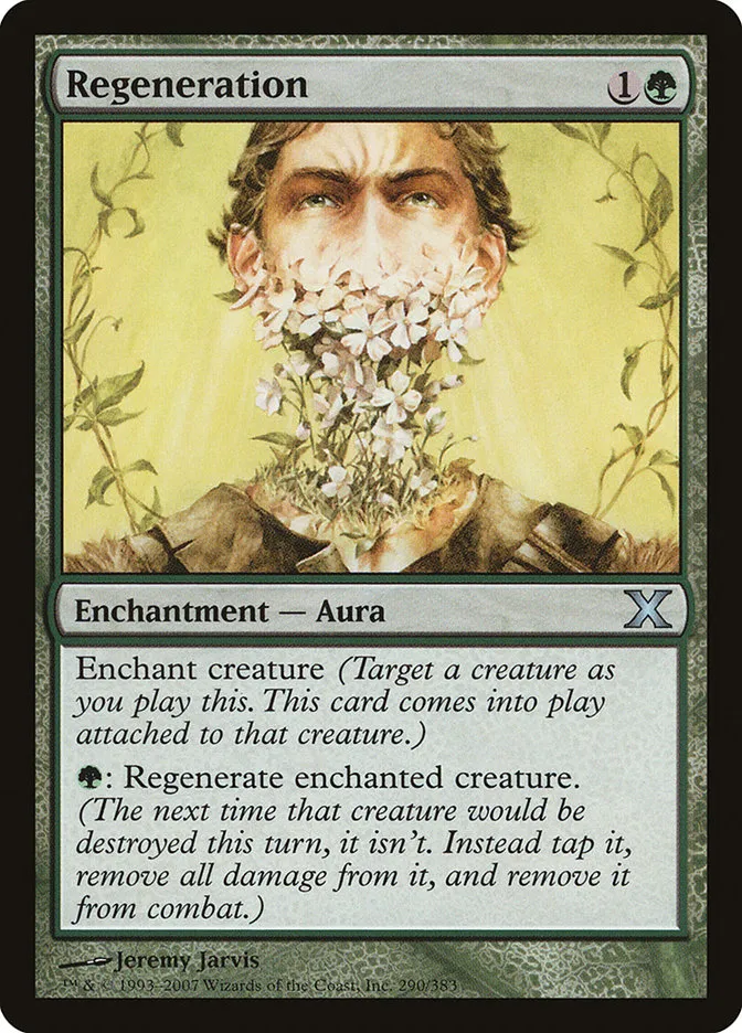 2007 Tenth Edition Regeneration uncommon #290 uncommon card image