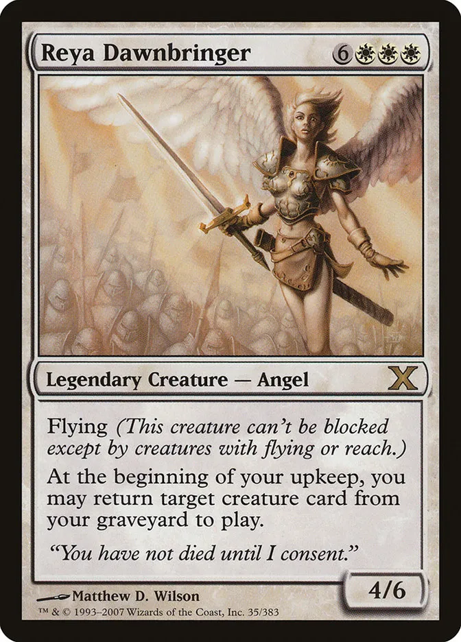 2007 Tenth Edition Reya Dawnbringer #35 rare card image