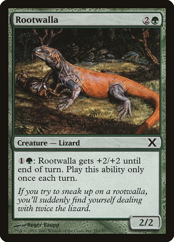 2007 Tenth Edition Rootwalla common #293 common card image