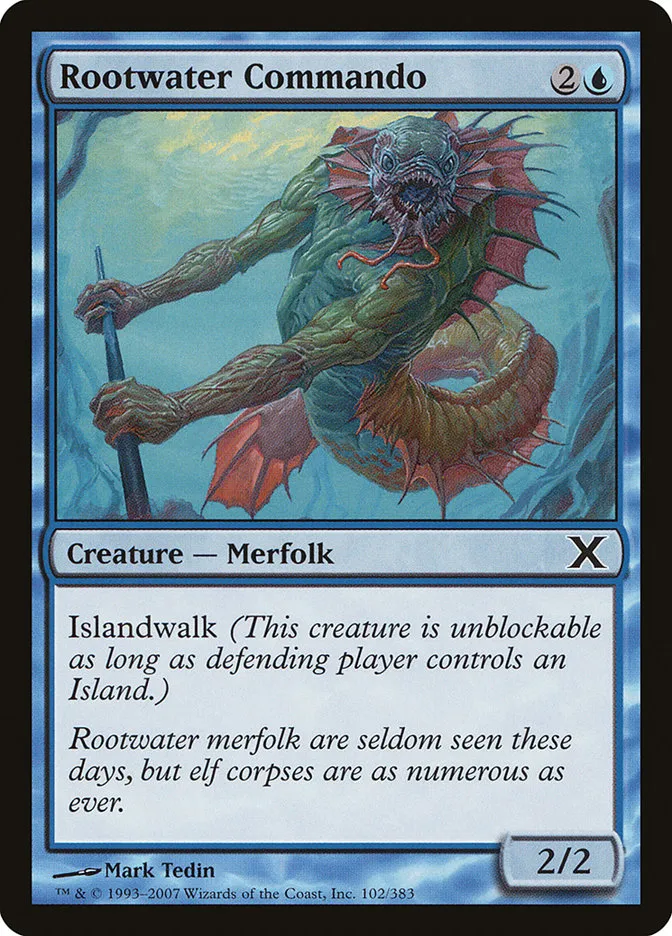 2007 Tenth Edition Rootwater Commando common #102 common card image
