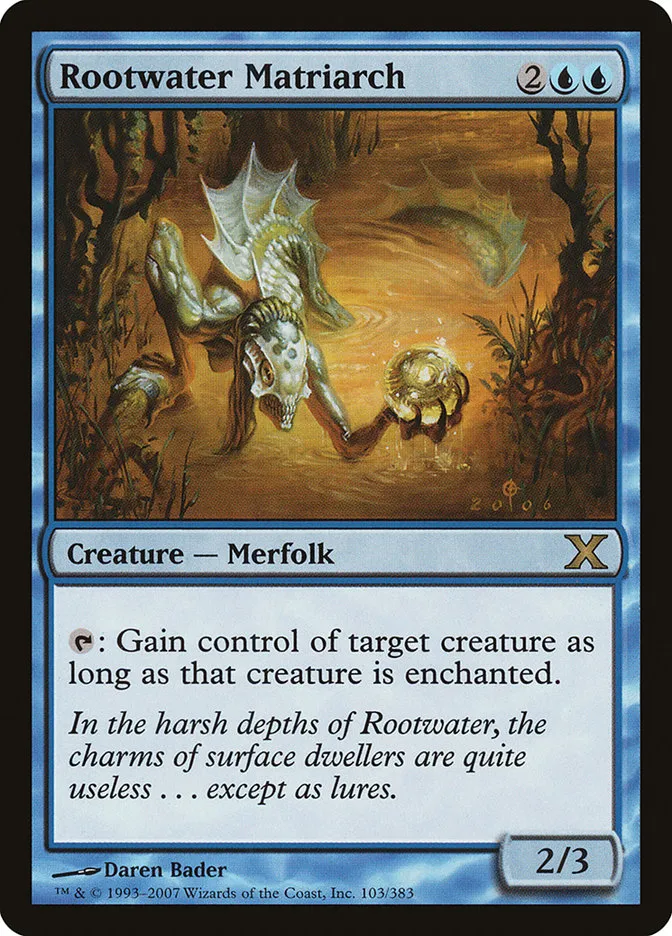2007 Tenth Edition Rootwater Matriarch rare #103 rare card image