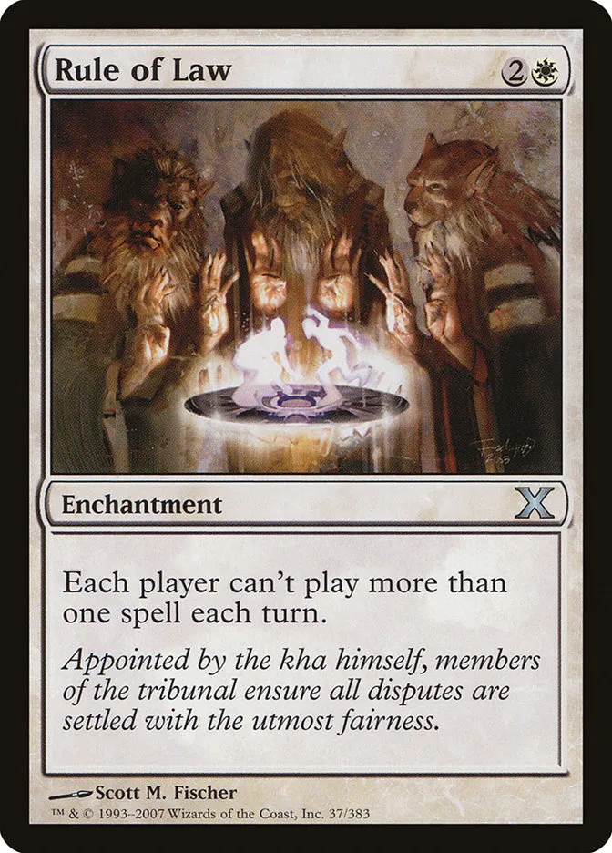 2007 Tenth Edition Rule of Law #37 uncommon card image