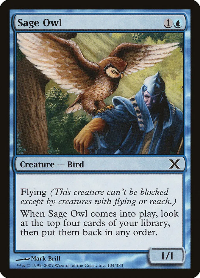 2007 Tenth Edition Sage Owl common #104 common card image