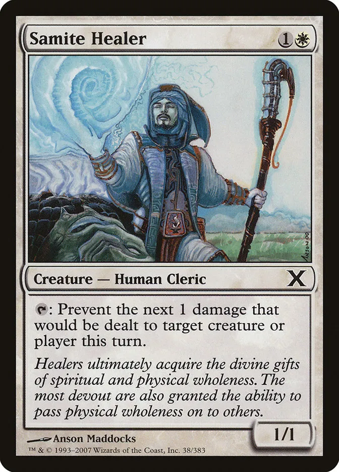 2007 Tenth Edition Samite Healer common #38 common card image