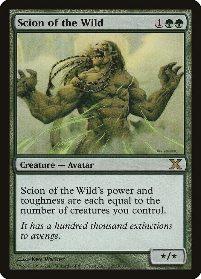 2007 Tenth Edition Scion of the Wild #295 rare card image