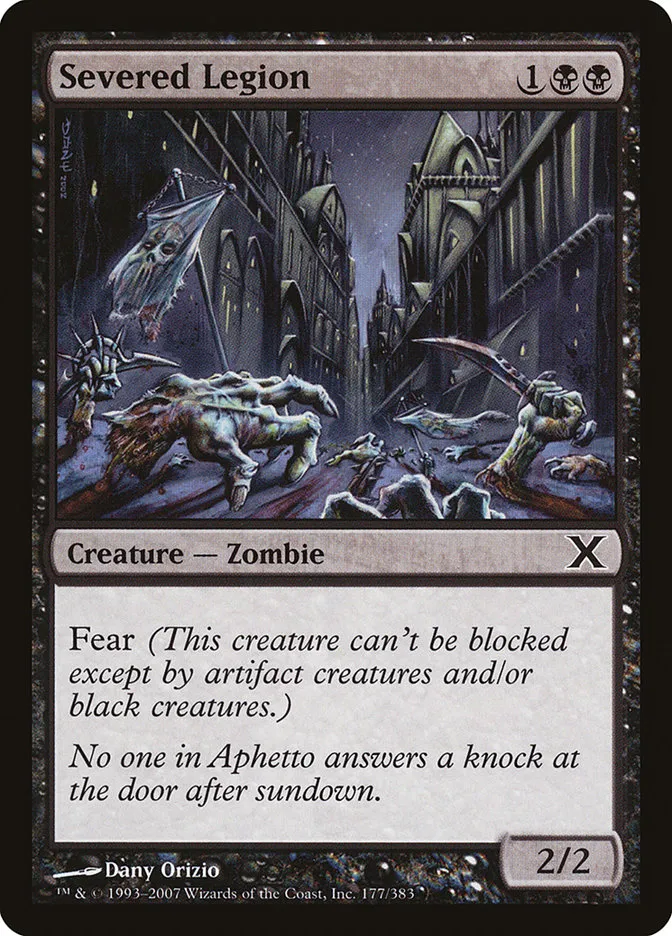 2007 Tenth Edition Severed Legion common #177 common card image