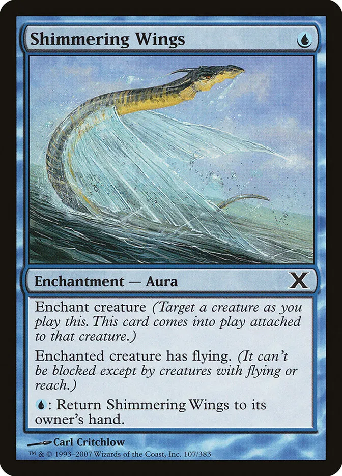 2007 Tenth Edition Shimmering Wings common #107 common card image