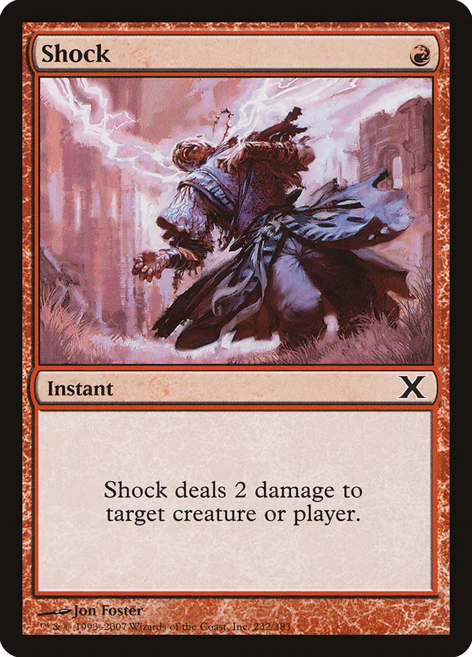 2007 Tenth Edition Shock common #232 common card image
